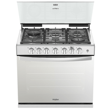 Estufa Whirlpool de Gas Empotrable 30 pulgadas 6 quemadores Gris